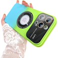 thumbnail image 1 of for iPhone 14 Pro Max Case Magnetic Gradient Case with Camera Lens Protector for iPhone 14 Pro Max Compatible with Magsafe Slim Full Body Protective Cover for Women Men-Green/Blue, 1 of 6