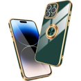 thumbnail image 1 of for iPhone 14 Pro Max Case with Magnetic Ring Holder Soft TPU Electroplated Cover Shockproof Scratchproof Kickstand Slim Protective Phone Case for iPhone 14 Pro Max Green, 1 of 12