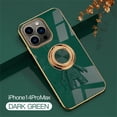 thumbnail image 1 of for iPhone 14 Pro Max Case, Mantto 6D Plating Astronaut Hidden Ring Holder Stand Case Cover for iPhone 14 Pro Max, Cute Phone Case Magnetic with Car Mount Protective Cover, Darkgreen, 1 of 12