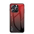 thumbnail image 1 of for iPhone 14 Pro Max Case [Military Grade Shockproof] Stylish Tempered Glass Back Luxury Slim Protective Two Layers Hard PC+Soft Silicone Rugged Women Men Anti-Scratch Cover,Red, 1 of 10