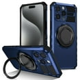 thumbnail image 1 of For iPhone 14 Pro Max Case with Ring Stand,2-Layer Full Body Heavy Duty Shockproof Rugged,360°Rotatable Ring Holder Magnetic Kickstand,Non-Slip Protective Phone Case for iPhone 14 Pro Max,Royalblue, 1 of 14