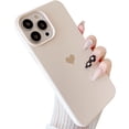 thumbnail image 1 of for iPhone 14 Pro Max Case Silicone Women Girls Heart with Soft Anti-Scratch Microfiber Lining Protective Phone Case for iPhone 14 Pro Max Pink (Stone White), 1 of 10