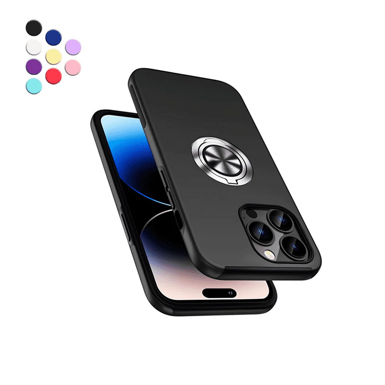 Black Coque iPhone 14 Pro Max en Métal / Support Caméra Transparente