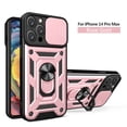 thumbnail image 1 of iPhone 14 Pro Max Case, TECH CIRCLE 360 Ring Kickstand Magnetic & Slide Camera Protector Military-Grade Rugged Hybrid Protective Cover for Apple iPhone 14 Pro Max 6.7 inch 2022,Rosegold, 1 of 11