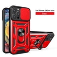 thumbnail image 1 of iPhone 14 Pro Max Case, TECH CIRCLE 360 Ring Kickstand Magnetic & Slide Camera Protector Military-Grade Rugged Hybrid Protective Cover for Apple iPhone 14 Pro Max 6.7 inch 2022,Red, 1 of 11
