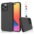 thumbnail image 1 of iPhone 14 Pro Max Case, Takfox iPhone 14 Pro Max Basic Case [Frosted] Shockproof Case Liquid Silicone Gel Rubber Soft TPU Anti-slip Bumper Thin Matte Slim Phone Case Covers 6.7 inch, Black, 1 of 8