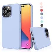 iPhone 14 Pro Max Case, Takfox iPhone 14 Pro Max Basic Case [Frosted] Shockproof Case Liquid Silicone Gel Rubber Soft TPU Anti-slip Bumper Thin Matte Slim Phone Case Covers 6.7 inch, Purple