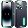 thumbnail image 1 of for iPhone 14 Pro Max Case, iPhone 14 Pro Max Phone Case with Built in Kickstand, Shockproof/Dustproof/Drop Proof Heavy Duty Military-Grade Rugged Protective Cover for iPhone 14 Pro Max,Light Green, 1 of 8