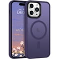 thumbnail image 1 of iPhone 14 Pro Max Case, iPhone 14 Pro Max Phone Case [Compatible with MagSafe][Car Mount Supported] Slim Thin Magnetic Shockproof Protective Cover for iPhone 14 Pro Max 6.7", Midnight Purple, 1 of 9