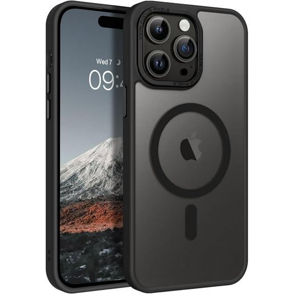 iPhone 14 Pro Max Case, iPhone 14 Pro Max Phone Case Compatible with Magsafe Translucent Matte Slim Anti-Scratch Military Grade Protective Magnetic iPhone 14 Pro Max Case, Black