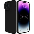 thumbnail image 1 of iPhone 14 Pro Max Case with Camera Protection, Silicone Shockproof Slim Thin Phone Case for iPhone 14 Pro Max  6.7 inch (Black ), 1 of 8