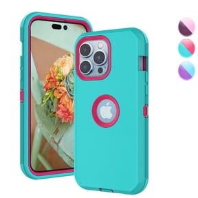 iPhone 14 Pro Max Cases,Njjex Case for iPhone 14,14 Pro,14 Plus,14 Pro Max,Full-Body Shockproof Protection Heavy Duty Armor Hard Plastic & Shock Absorption Rubber Rugged Bumper 3-in-1 Case Cover,Mint