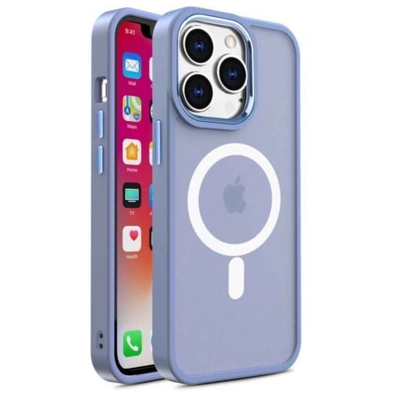 iPhone 14 Pro Max Clear Magnetic Transparent Case Rugged Lightweight Slim Shockproof Transparent Heavy Duty Case for iPhone 14 Pro Max, Purple