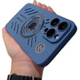 thumbnail image 1 of for iPhone 14 Pro Max Cooling Case, Magnetic Heat Dissipation Phone Case Breathable Cooling Hollow Hole Cover Support Wireless Charging Shockproof Protective Case, Blue, 1 of 10
