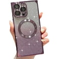 thumbnail image 1 of for iPhone 14 Pro Max Magnetic Case Compatible with MagSafe,Full Protection  Glitter Case with Camera Lens Protector Anti-Scratch Dust-Proof Net Case Cover for iPhone 14 Pro Max Blue, 1 of 17