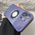 thumbnail image 1 of For iPhone 14 Pro Max Magnetic Phone Case,Built-in Camera Lens Protector,Logo View Designing,Compatible with MagSafe,Shockproof Military Grade Drop Protection Ultra Slim Phone Case Cover,Darkpurple, 1 of 8