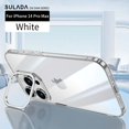 thumbnail image 1 of for iPhone 14 Pro Max Phone Case Clear,Built-in Stash Camera Ring Stand Phone Case,Military-Grade Protective Case,Scratch-Resistant Back Cover Ultra Slim Shockproof Phone Case,Silver, 1 of 7