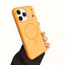 For iPhone 14 Pro Max Phone Case,Compatible with Mag-Safe,Matte Shockproof Anti-Fingerprint Ultra Slim Anti-Scratch Anti-fall Drop Protection,Rugged Durable Thin Fit Phone Case Cover,Orange