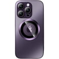 thumbnail image 1 of for iPhone 14 Pro Max Phone Case Magnetic AG Glass Frosted Case with Camera Lens Protector for iPhone 14 Pro Max Compatible with Magsafe Slim Full Body Protective Cover for Women Men-Purple, 1 of 12