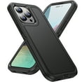 thumbnail image 1 of for iPhone 14 Pro Max Ultra Slim Phone Case, Hybrid Hard PC Back + Silicone EVA Shockproof Protective Dustproof Non-Slip Heavy Duty Rugged Phone Case Cover for iPhone 14 Pro Max, Black, 1 of 6