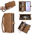 thumbnail image 1 of for iPhone 14 Pro Max Wallet Case, Durable PU Leather 2-in-1 Detachable Magnetic Flip Phone Case for iPhone 14 Pro Max Case Wallet with Card Holder Slots Zipper Pouch for Women Men,Brown, 1 of 6
