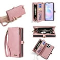 thumbnail image 1 of for iPhone 14 Pro Max Wallet Case, Durable PU Leather 2-in-1 Detachable Magnetic Flip Phone Case for iPhone 14 Pro Max Case Wallet with Card Holder Slots Zipper Pouch for Women Men,Pink, 1 of 6