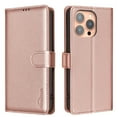 thumbnail image 1 of for iPhone 14 Pro Max Wallet Case, with [RFID Blocking] Card Slots Strong Magnetic PU Leather Flip Fold Protective Adjustable Kickstand Phone Case for iPhone 14 Pro Max - Rose Gold, 1 of 7