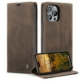 thumbnail image 1 of iPhone 14 Pro Max Wallet Case, TECH CIRCLE PU Leather Flip Folio Case with Card Holders RFID Blocking Kickstand Shockproof TPU Inner Shell Phone Cover for Apple iPhone 14 Pro Max 6.7" 2022,Coffee, 1 of 9