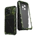 thumbnail image 1 of for iPhone 14 Pro Metal Armor Case, Heavy Duty Shockproof Rugged Case with Built-in Glass Screen Protector, 360 Full Body DustProof Protective Cover for iPhone 14 Pro 6.1 inch,Green, 1 of 12