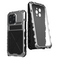 thumbnail image 1 of for iPhone 14 Pro Metal Armor Case, Heavy Duty Shockproof Rugged Case with Built-in Glass Screen Protector, 360 Full Body DustProof Protective Cover for iPhone 14 Pro 6.1 inch,Silver, 1 of 12