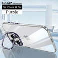 thumbnail image 1 of for iPhone 14 Pro Phone Case Clear,Built-in Stash Camera Ring Stand Phone Case,Military-Grade Protective Case,Scratch-Resistant Back Cover Ultra Slim Shockproof Phone Case,Darkpurple, 1 of 7