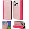 thumbnail image 1 of for iPhone 14 Pro Wallet Case with Crossbody Lanyard Strap,iPhone 14 Pro Flip PU Leather Phone Case Purse Cover for Women Men with 9 Card Holder Slots,Cash Coin Pocket 6.1 inch,Rose Gold, 1 of 13