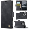 thumbnail image 1 of for iPhone 14 Pro Wallet Case with RFID Blocking, 3 Card Slots & Cash Pocket, Kickstand PU Leather Magnetic Closure Full Body Protective Flip Cover, Classic Design for Men and Women, Black, 1 of 9
