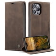thumbnail image 1 of for iPhone 14 Pro Wallet Case with [RFID Blocking] Retro Premium PU Leather Flip Folio Strong Magnetic Closure, Kickstand, Card Slots, Flip Book Style Cover For Apple iPhone 14 Pro,
Coffee, 1 of 12