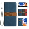 thumbnail image 1 of for iPhone 14 Pro Wallet Flip Cases Cover,[RFID Blocking][Card Holder/Cash Slots][Magnetic Clasp] Stand Retro Premium PU Leather Shockproof Folio Phone Case with Wrist Strap,Blue, 1 of 8