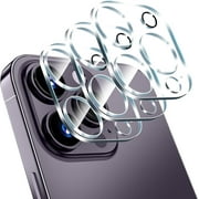 iPhone 14 Pro & iPhone 14 Pro Max Camera Lens Protector, 9H Hardness Tempered Glass Film, HD Clear Full Coverage Lens Cover, Anti-Scratch, Clear Night Shoot Mode 3 Pack