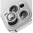 thumbnail image 1 of for iPhone 14 Pro & iPhone 14 Pro Max Camera Lens Protector,Ultra Clear [Aluminum Edge] 9H Hardness Tempered Glass Camera Ring Cover with Easy Installation Tray [3Pcs in 1 Set]-Silver, 1 of 5