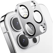 for iPhone 14 Pro/iPhone 14 Pro Max Camera Lens Protector,Matte Alloy Metal Glass Camera Screen Protector Scratch Resistant Cover Accessories 2022, Silver