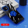 thumbnail image 1 of for iPhone 15 Case, [360° Ring Stand] Crystal Clear [Electroplated Edge] Silicone Soft TPU [Shockproof Protection] Thin Cover Compatible with iPhone 15, Blue, 1 of 10