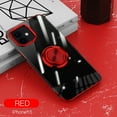 thumbnail image 1 of for iPhone 15 Case, [360° Ring Stand] Crystal Clear [Electroplated Edge] Silicone Soft TPU [Shockproof Protection] Thin Cover Compatible with iPhone 15, Red, 1 of 10