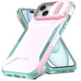 thumbnail image 1 of for iPhone 15 Case with Built-in Camera Lens Slide Cover, Heavy-Duty Shockproof Rugged Case Heavy Duty Bumper Shockproof Phone Cover for iPhone 15,Rosegold, 1 of 7