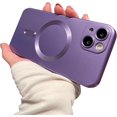 thumbnail image 1 of for iPhone 15 Case with Camera Lens Protector Compatible with Magsafe Wireless Charge Shockproof Protective Cute Slim Soft Silicone iPhone 15 Phone Case for Women Girls 6.1 Inch 2023 (Purple), 1 of 9