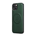thumbnail image 1 of for iPhone 15 Case Compatible with MagSafe, Magnetic Premium PU Leather Case, Ultra Slim Cover Shockproof Protective Wireless Charging Phone Case Designed for iPhone 15, Green, 1 of 8
