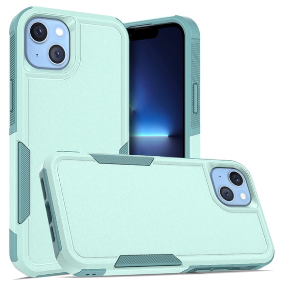for iPhone 15 Case,Heavy Duty Drop Protection Edge Raised Rugged Shockproof/Drop Proof/Dust Proof Military Protective Tough Durable Cell Phone Cover for Men Women,Mint