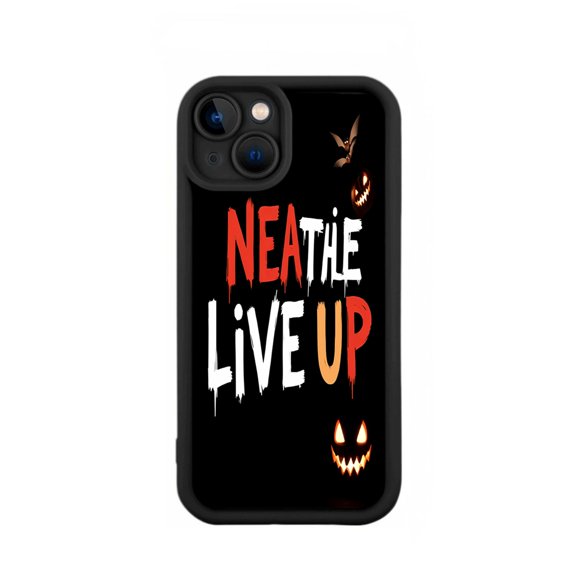 iPhone 15 Case - Lightweight Yellowing Resistant with Bold Dripping Text o ' - Lantern Design - Perfect for Halloween Vibes