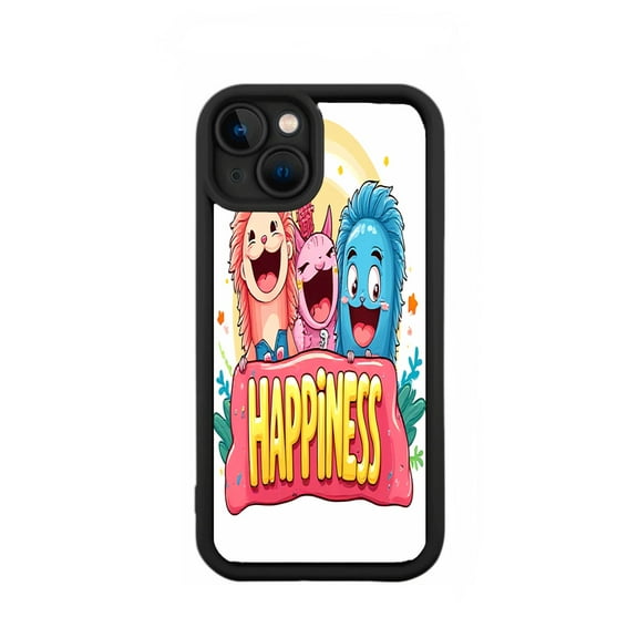 iPhone 15 Case - Lightweight Yellowing Resistant with Vibrant Cartoon Characters & Cheerful Pattern Design