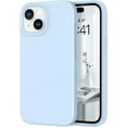 thumbnail image 1 of iPhone 15 Case, Liquid Silicone Soft Gel Rubber iPhone 15 Phone Case Slim Fit Cover with Microfiber Lining Shockproof Protective Phone Cases for iPhone 15 6.1 inch, Baby Blue, 1 of 16