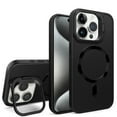 thumbnail image 1 of iPhone 15 Case Magnetic, Compatible with Magsafe & Car Mount Camera Lens Kickstand Drop Protection Shockproof Anti-Scratch Rugged Phone Case for Apple iPhone 15, Black, 1 of 8
