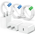 iPhone 15 Charger,20W USB C Fast Charging Block and 2*6FT&10FT Type C