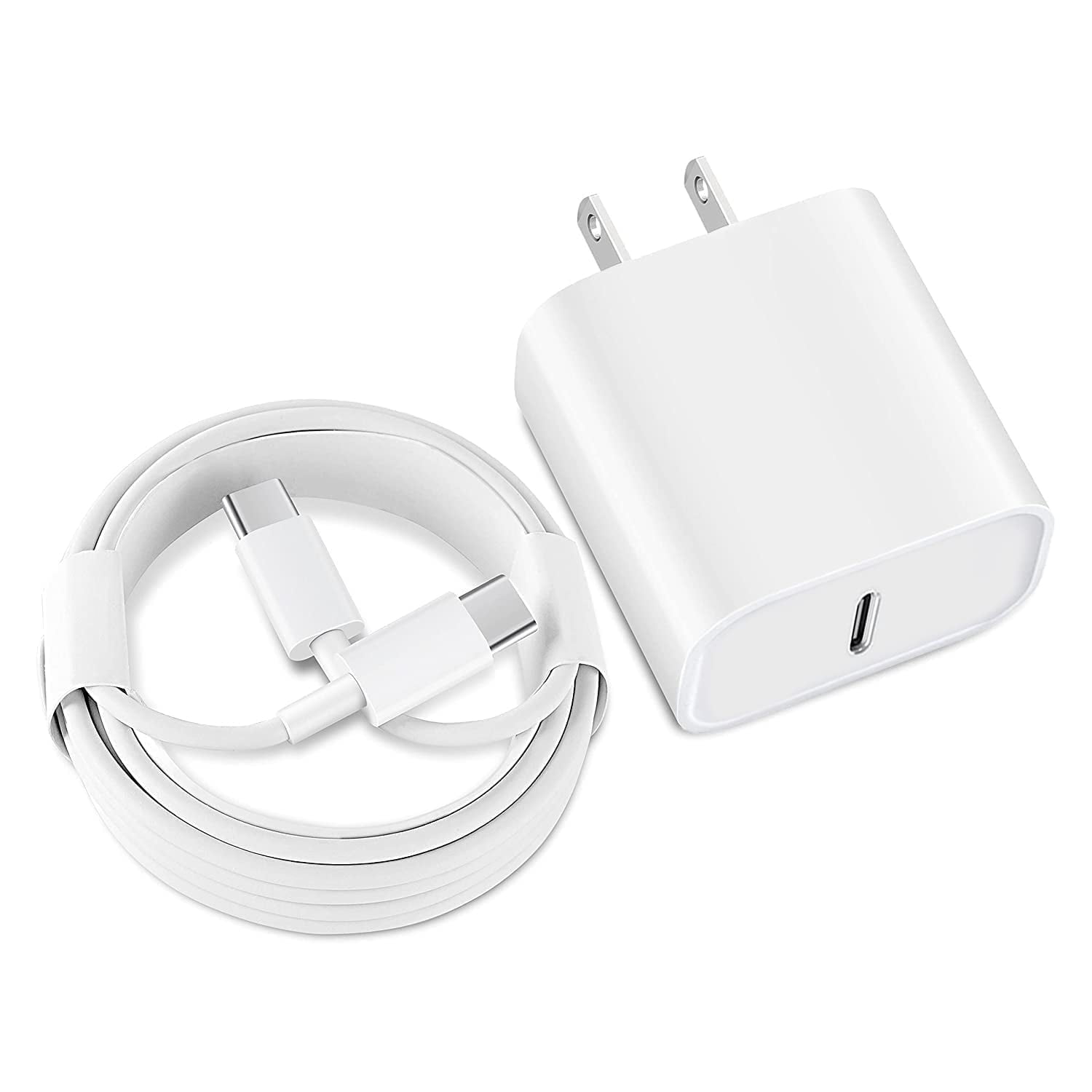 IPhone 15 Charger 20W USB C Power Delivery Wall Charger Plug With 10ft 